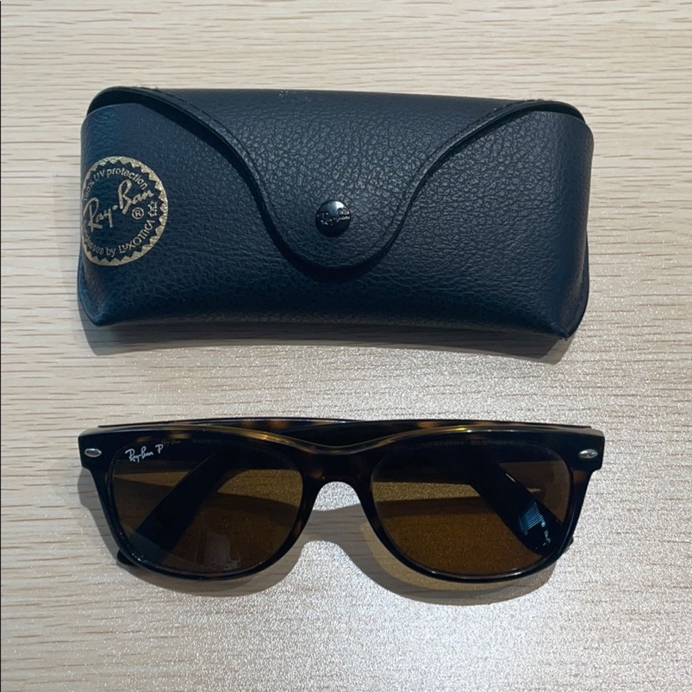 Ray Ban New Wayfarer Tortoise, Brown Lenses